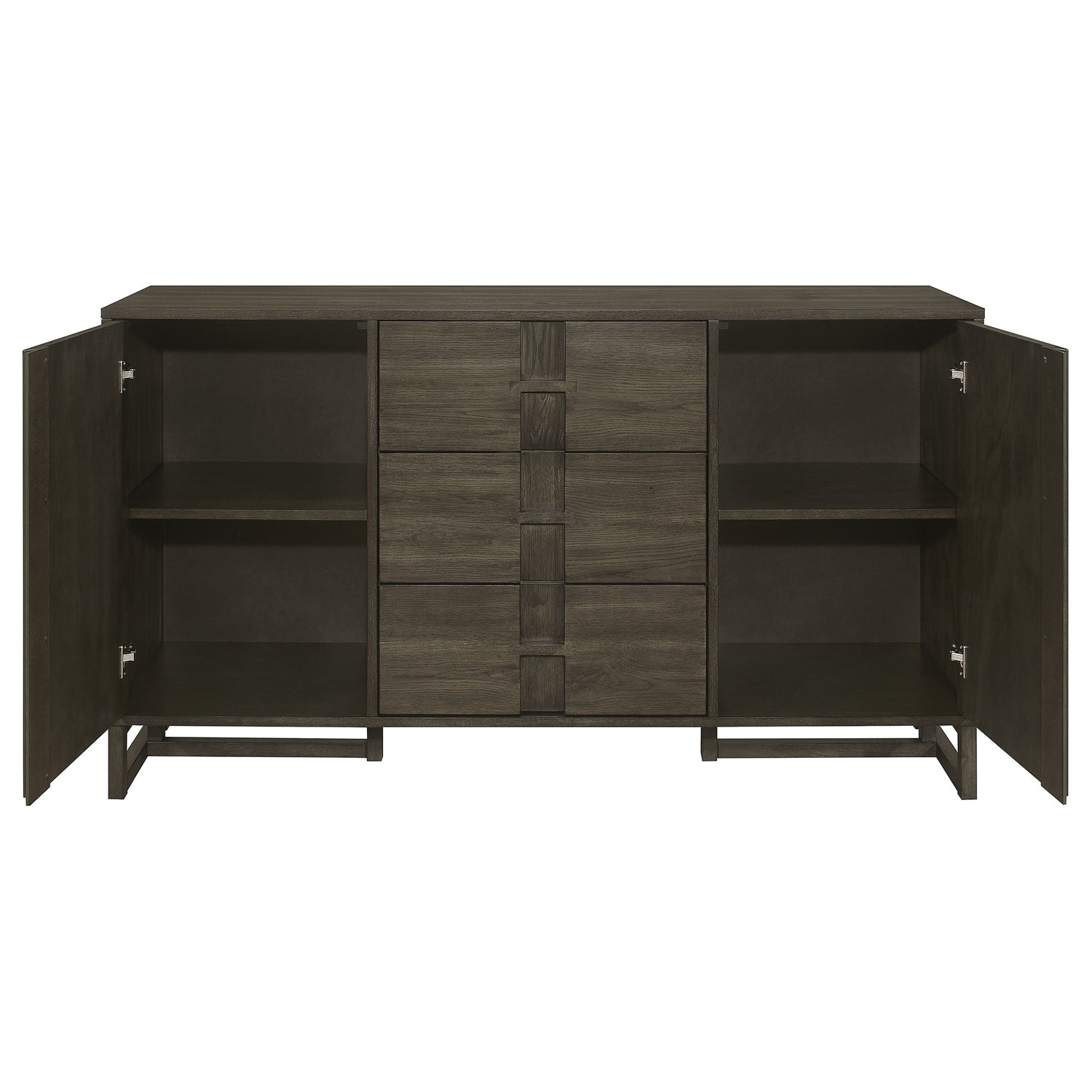 Sideboard - Kelly 3-drawer Storage Dining Sideboard Server Dark Grey