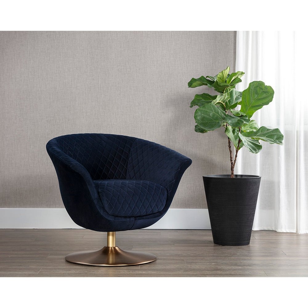 Carine Swivel Lounge Chair | Sunpan | Home Elegance USA