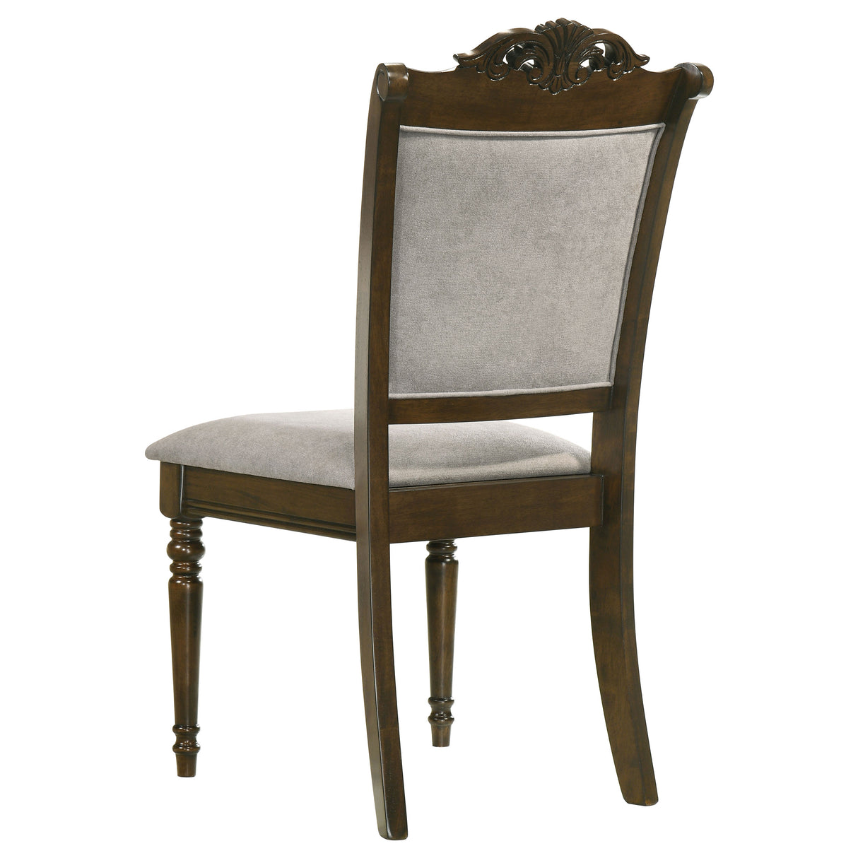 Side Chair - Willowbrook Upholstered Dining Side Chair Grey and Chestnut (Set of 2)