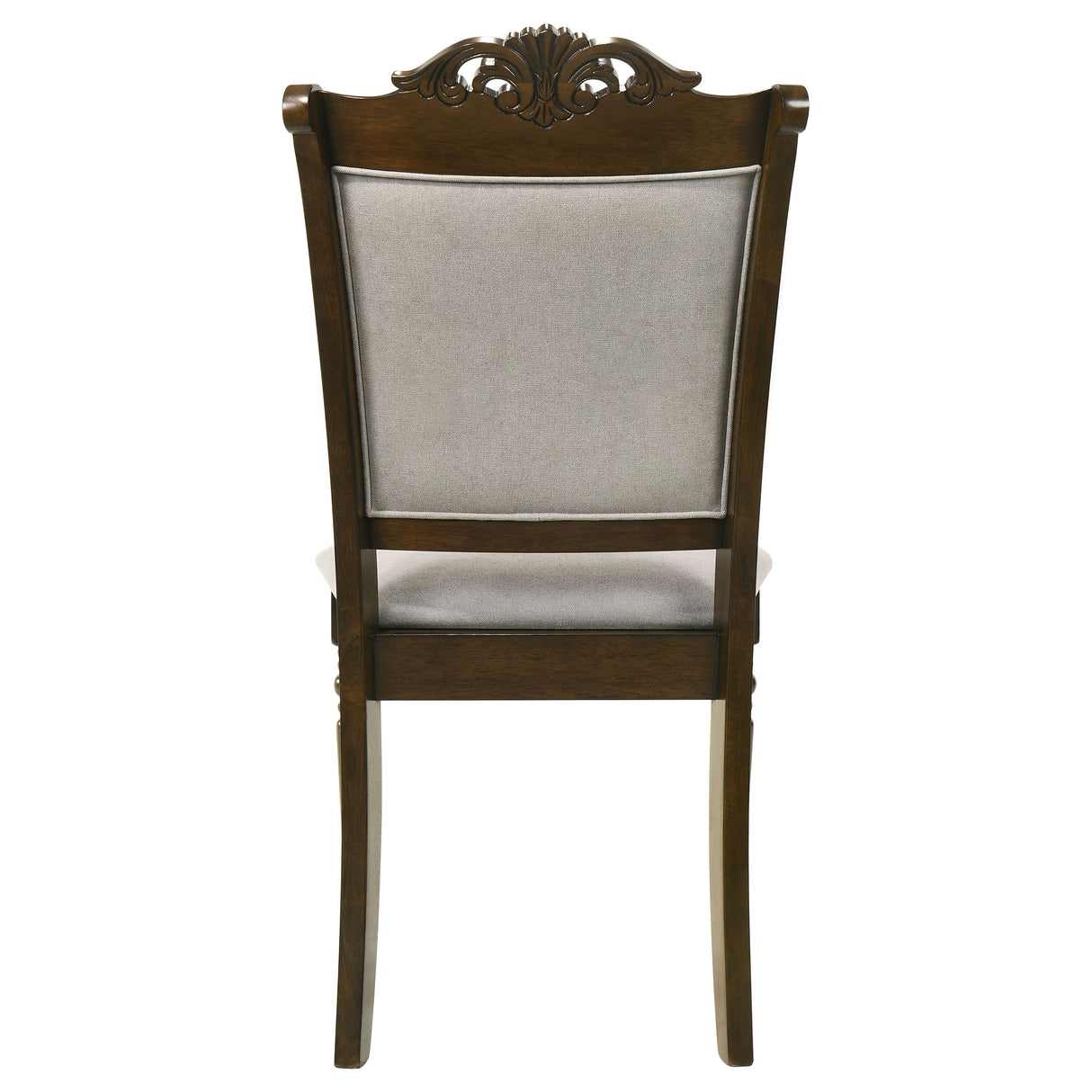 Side Chair - Willowbrook Upholstered Dining Side Chair Grey and Chestnut (Set of 2)