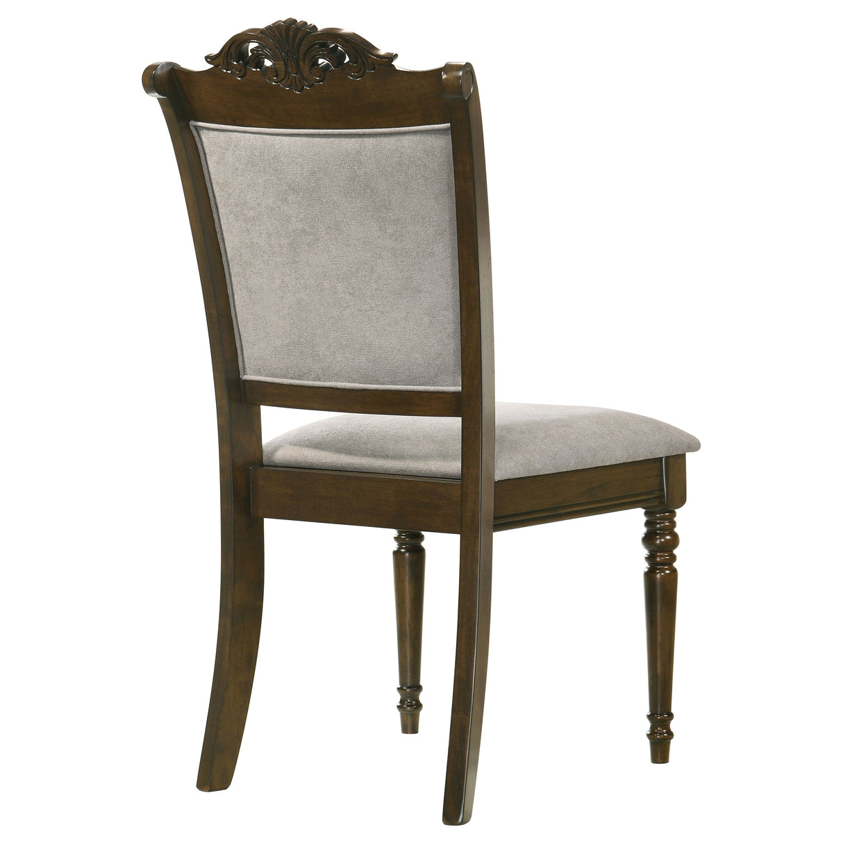 Side Chair - Willowbrook Upholstered Dining Side Chair Grey and Chestnut (Set of 2)