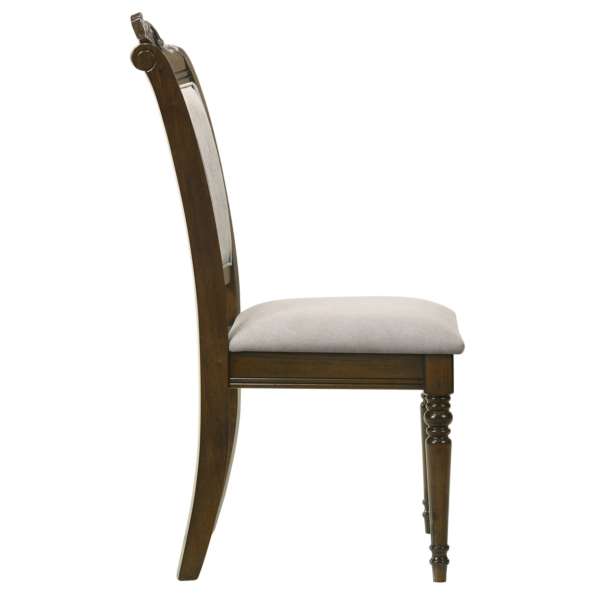 Side Chair - Willowbrook Upholstered Dining Side Chair Grey and Chestnut (Set of 2)