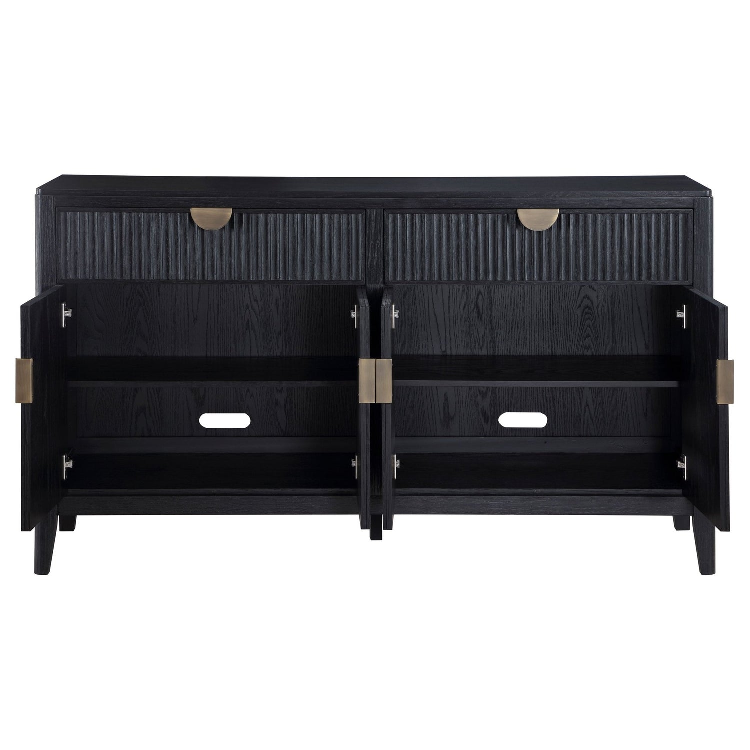 Brookmead 2 - drawer Sideboard Buffet with Storage Cabinet Black | Coaster | Home Elegance USA
