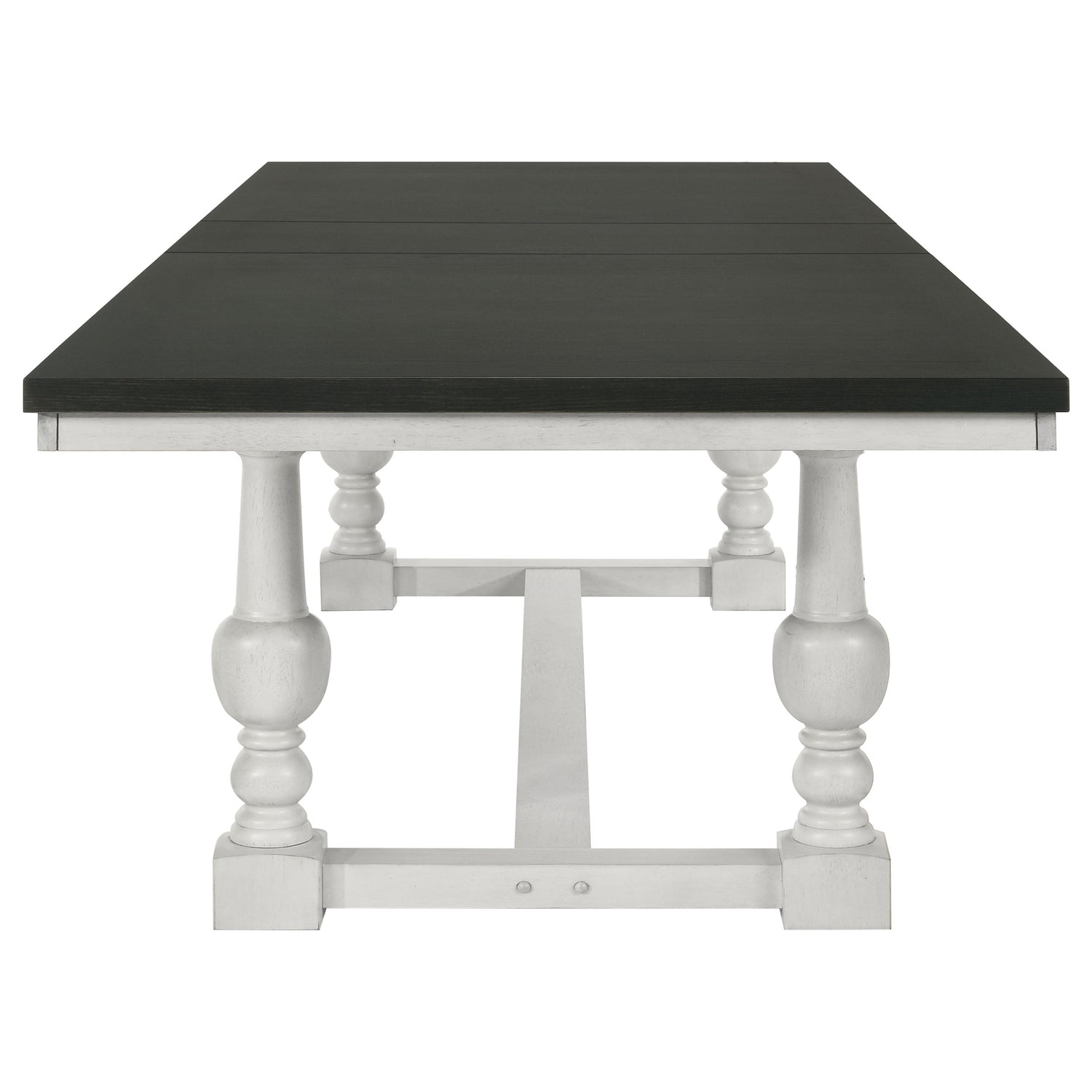 Aventine 5-piece Extension Leaf Dining Set Vintage White - Home Elegance USA