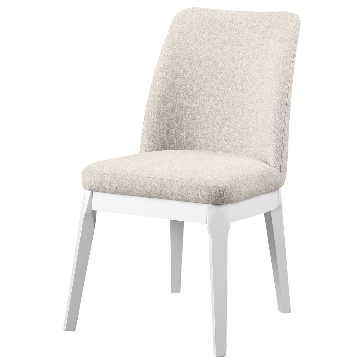 Carissa Upholstered Dining Side Chair Beige (Set of 2) - Home Elegance USA