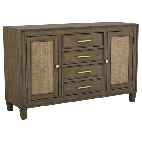 Matisse 4-drawer Sideboard Buffet Cabinet Light Brown - Home Elegance USA
