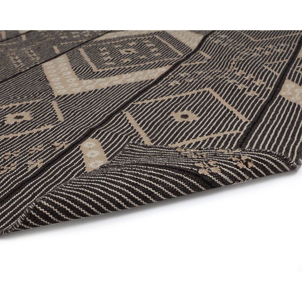 Asana Hand - Woven Rug - Charcoal / Beige - 8'' X 10'' | Sunpan | Home Elegance USA