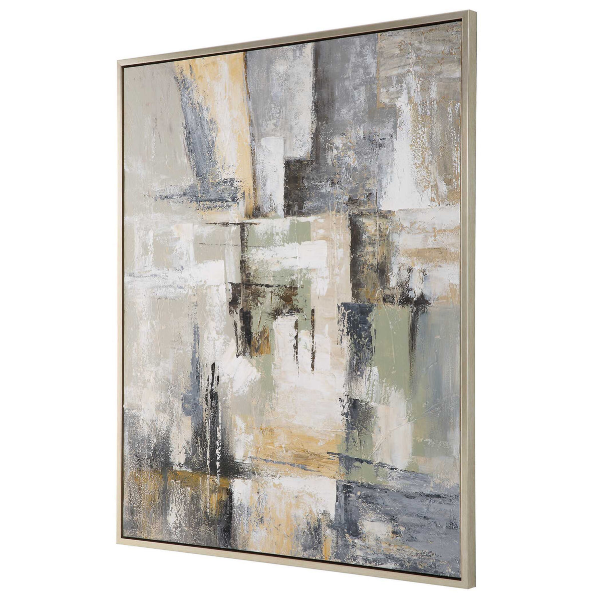 Intuition Hand Painted Abstract Art - Beige by Uttermost - View 4