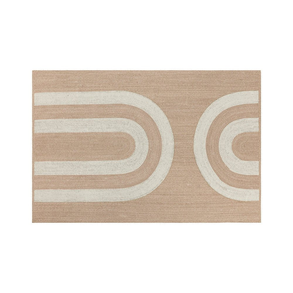Derby Hand - Woven Rug - Beige / White | Sunpan | Home Elegance USA