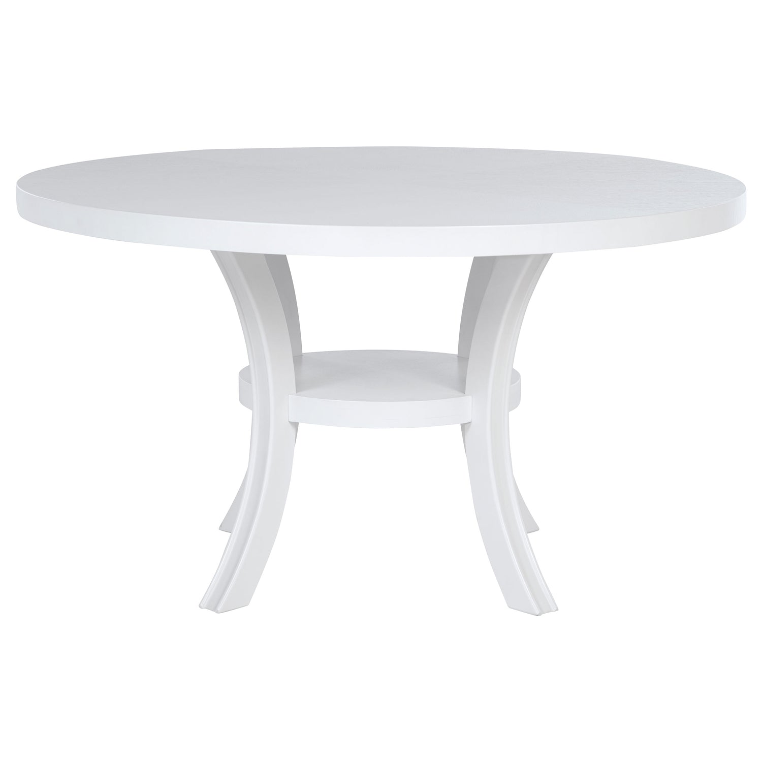 Judd 5-piece 54-inch Round Wood Dining Table Set Pearl White - Home Elegance USA