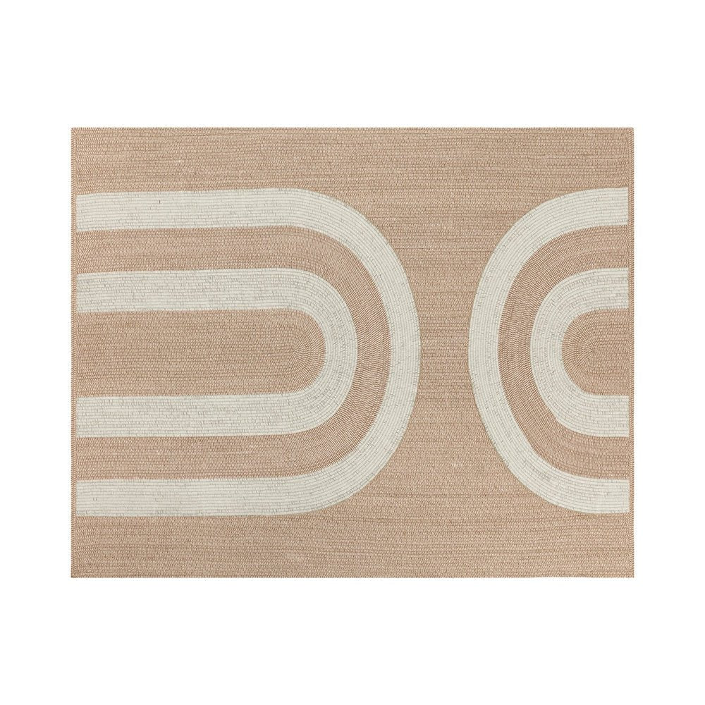 Derby Hand - Woven Rug - Beige / White | Sunpan | Home Elegance USA