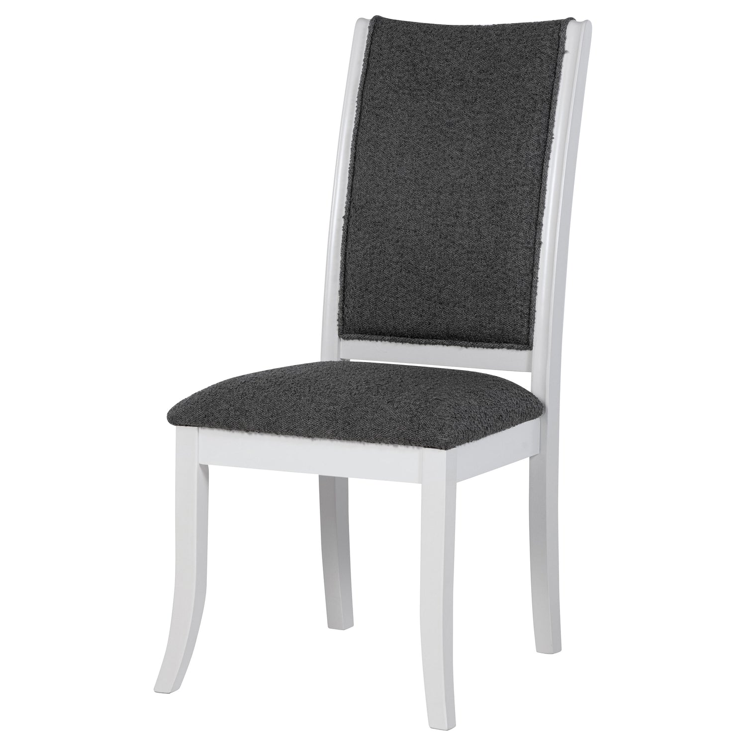 Judd Upholstered Dining Side Chair Pearl White (Set of 2) - Home Elegance USA