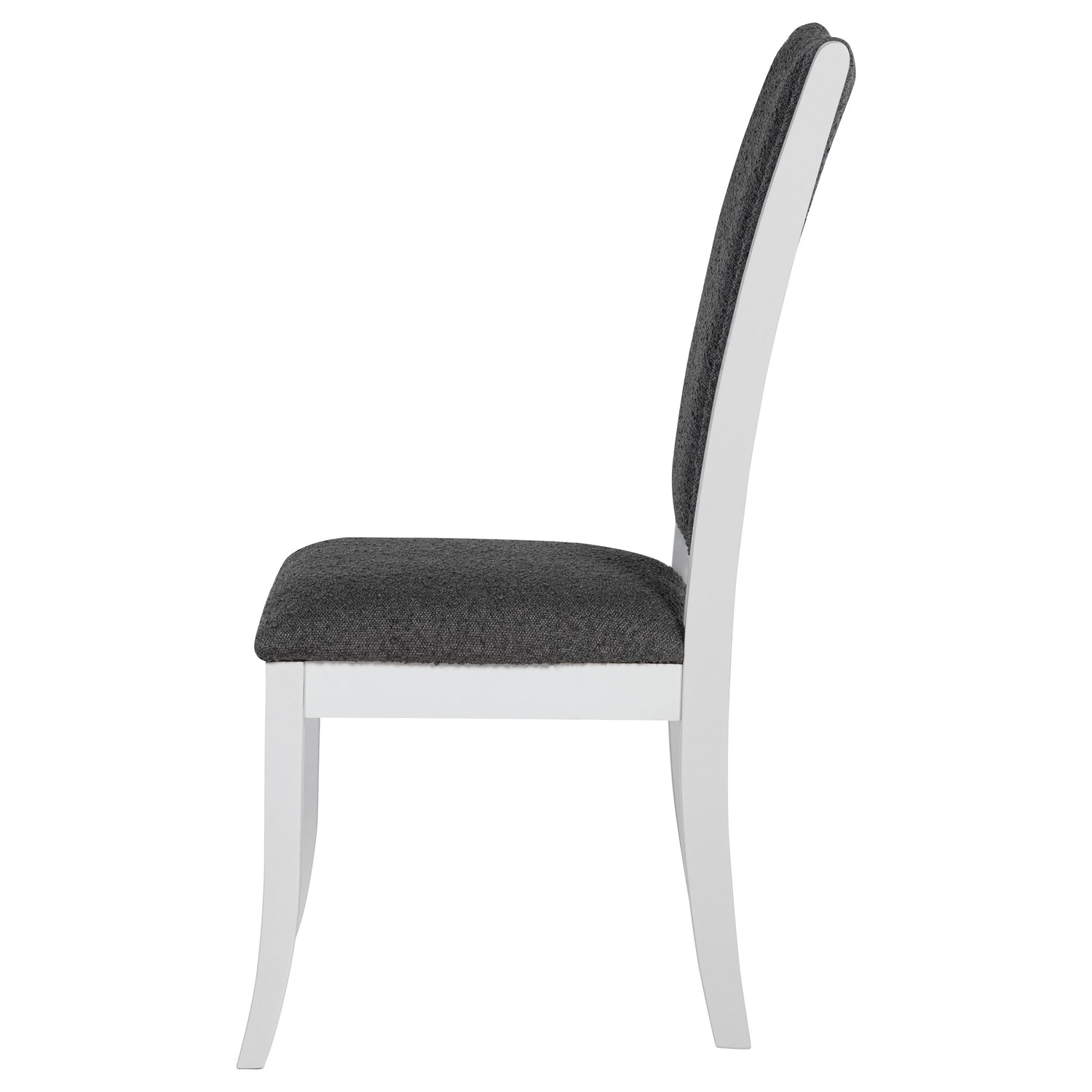 Judd Upholstered Dining Side Chair Pearl White (Set of 2) - Home Elegance USA