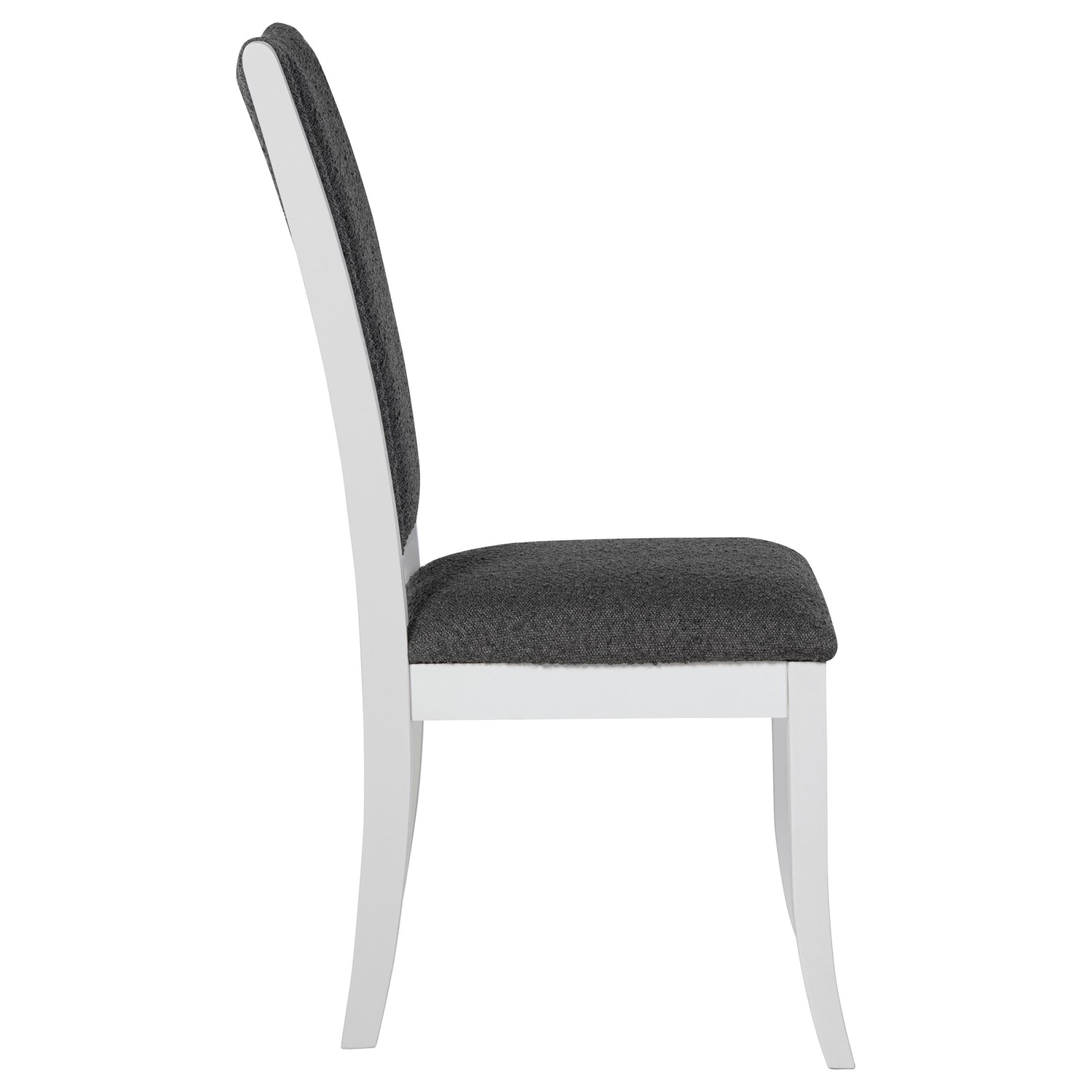 Judd Upholstered Dining Side Chair Pearl White (Set of 2) - Home Elegance USA