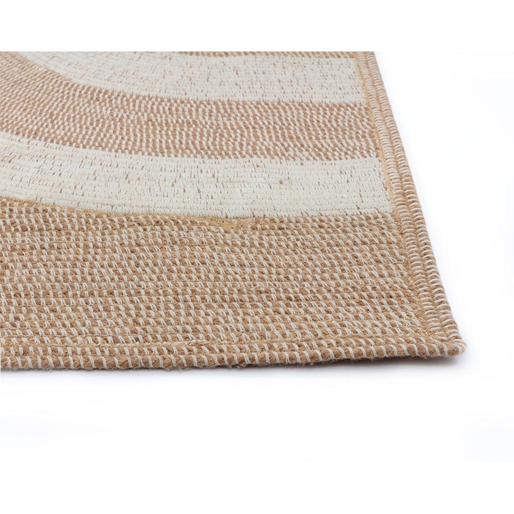 Derby Hand - Woven Rug - Beige / White | Sunpan | Home Elegance USA