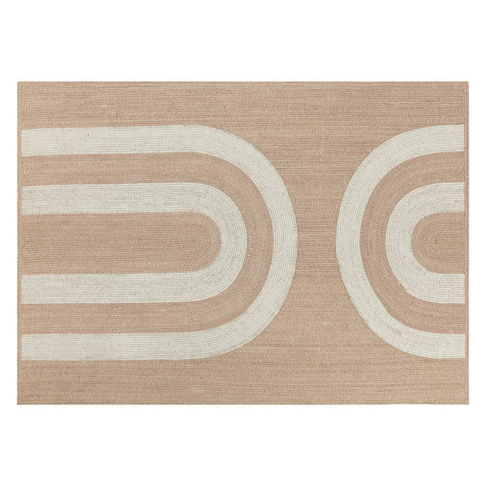 Derby Hand - Woven Rug - Beige / White | Sunpan | Home Elegance USA