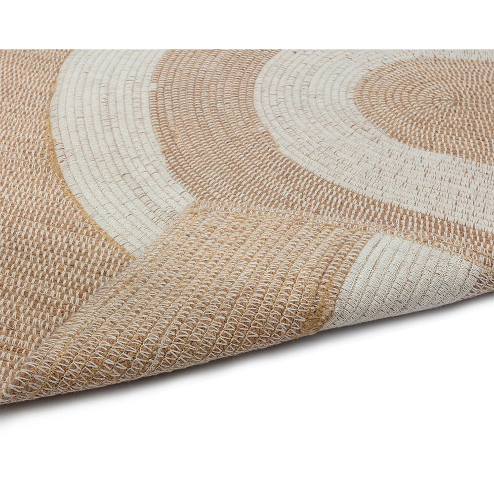Derby Hand - Woven Rug - Beige / White | Sunpan | Home Elegance USA