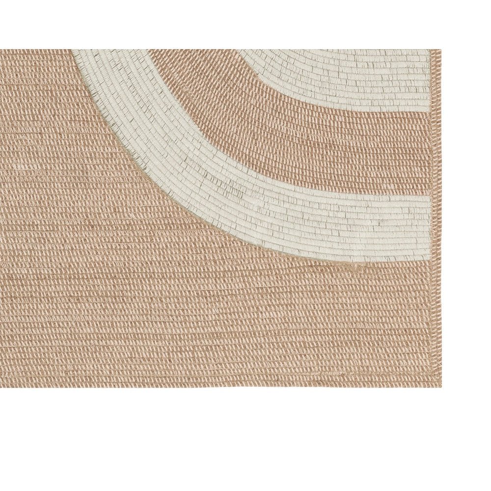 Derby Hand - Woven Rug - Beige / White | Sunpan | Home Elegance USA