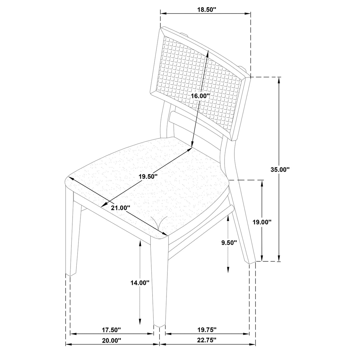 Kailani 10-piece Wood Dining Set with Sideboard Beige Oak - Home Elegance USA