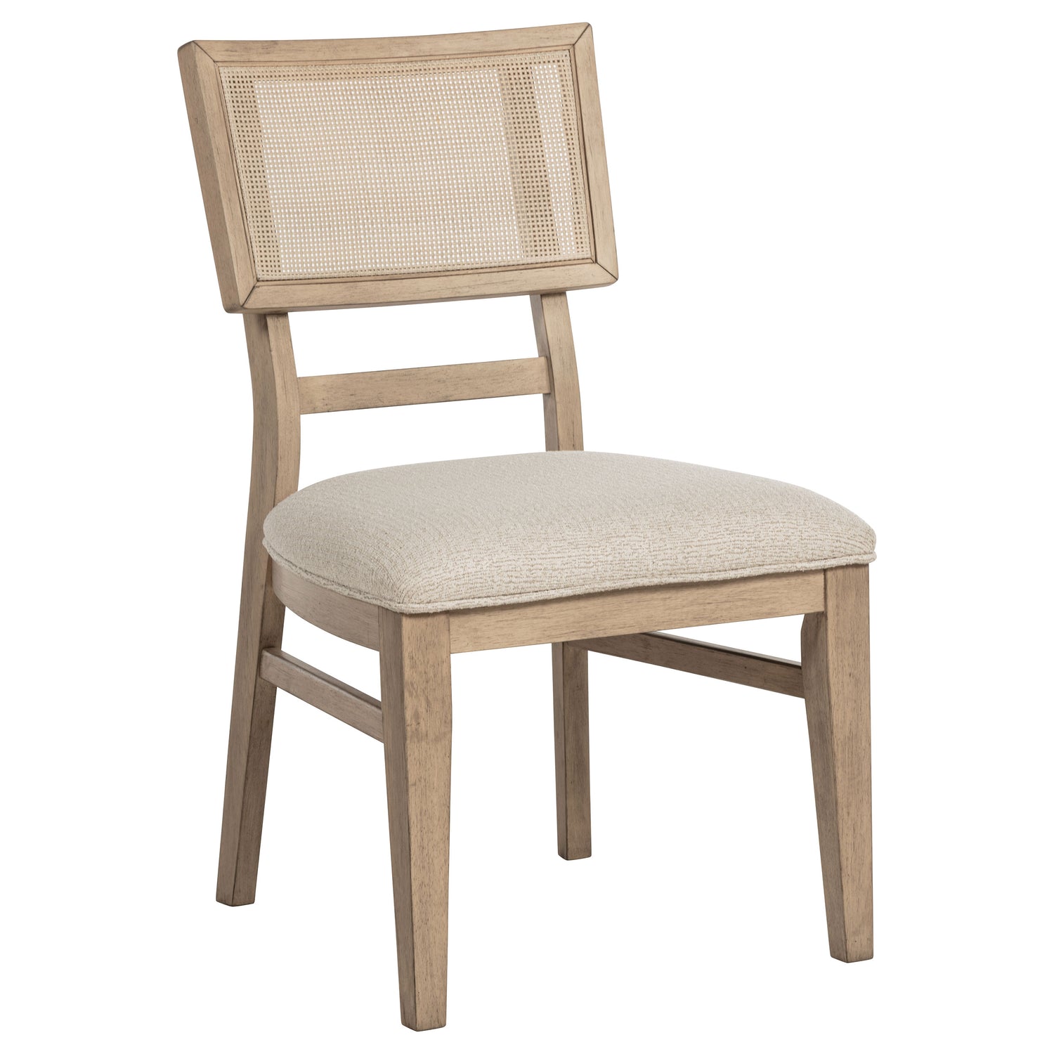 Kailani Radio Weave Cane Dining Side Chair Beige Oak - Home Elegance USA