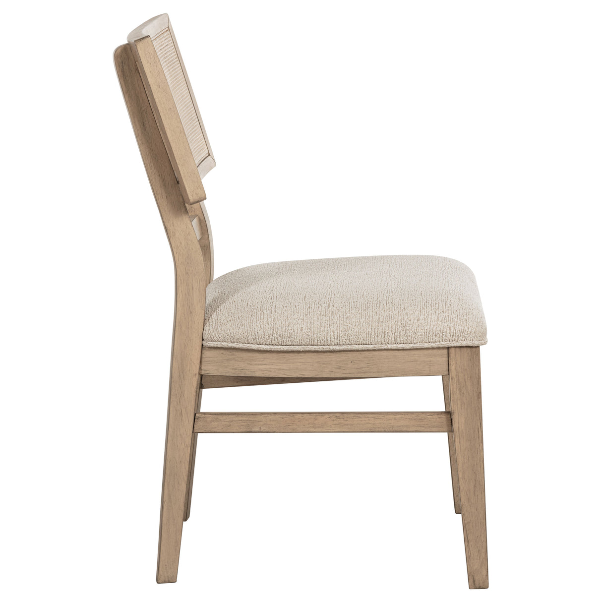 Kailani Radio Weave Cane Dining Side Chair Beige Oak - Home Elegance USA