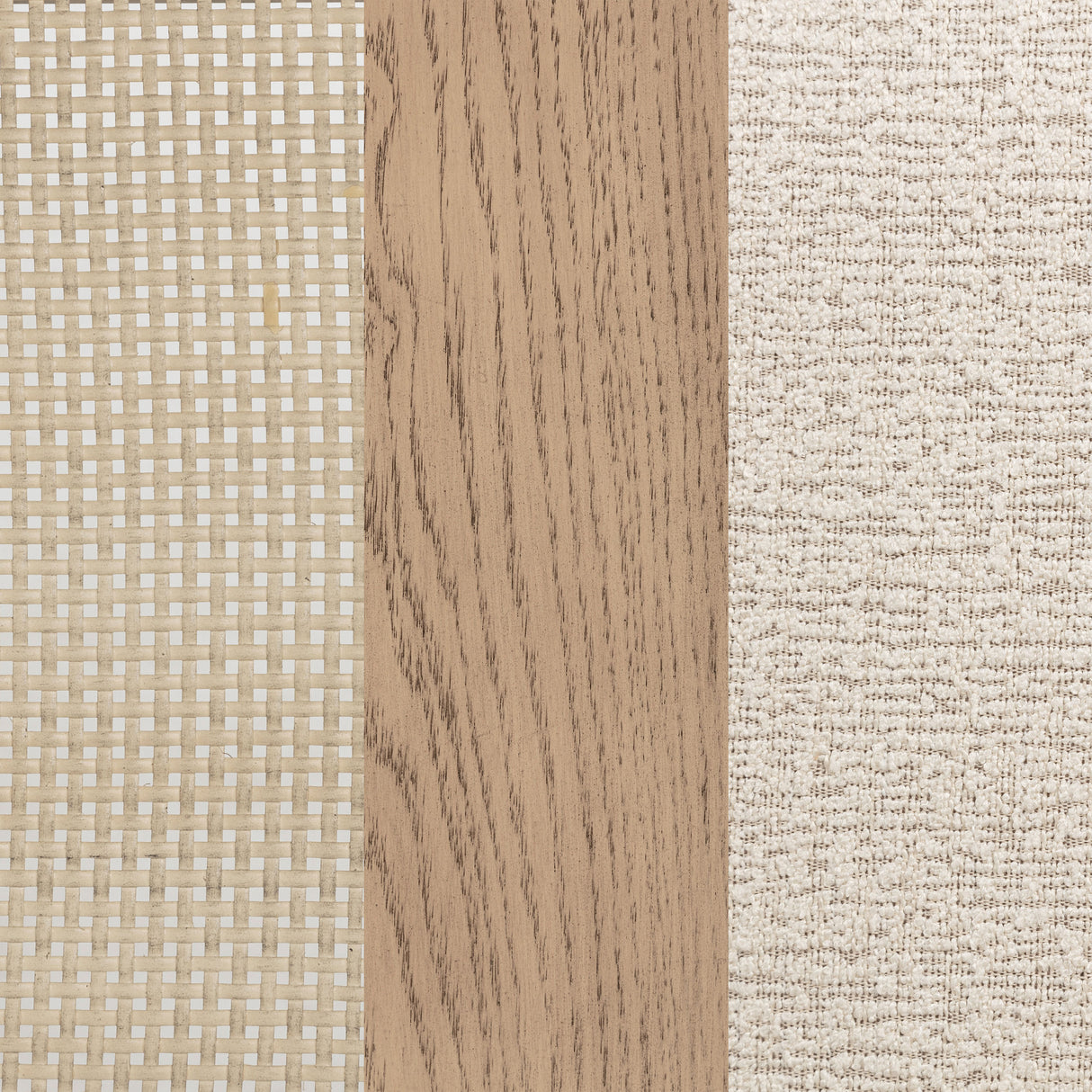 Kailani Radio Weave Cane Dining Side Chair Beige Oak - Home Elegance USA