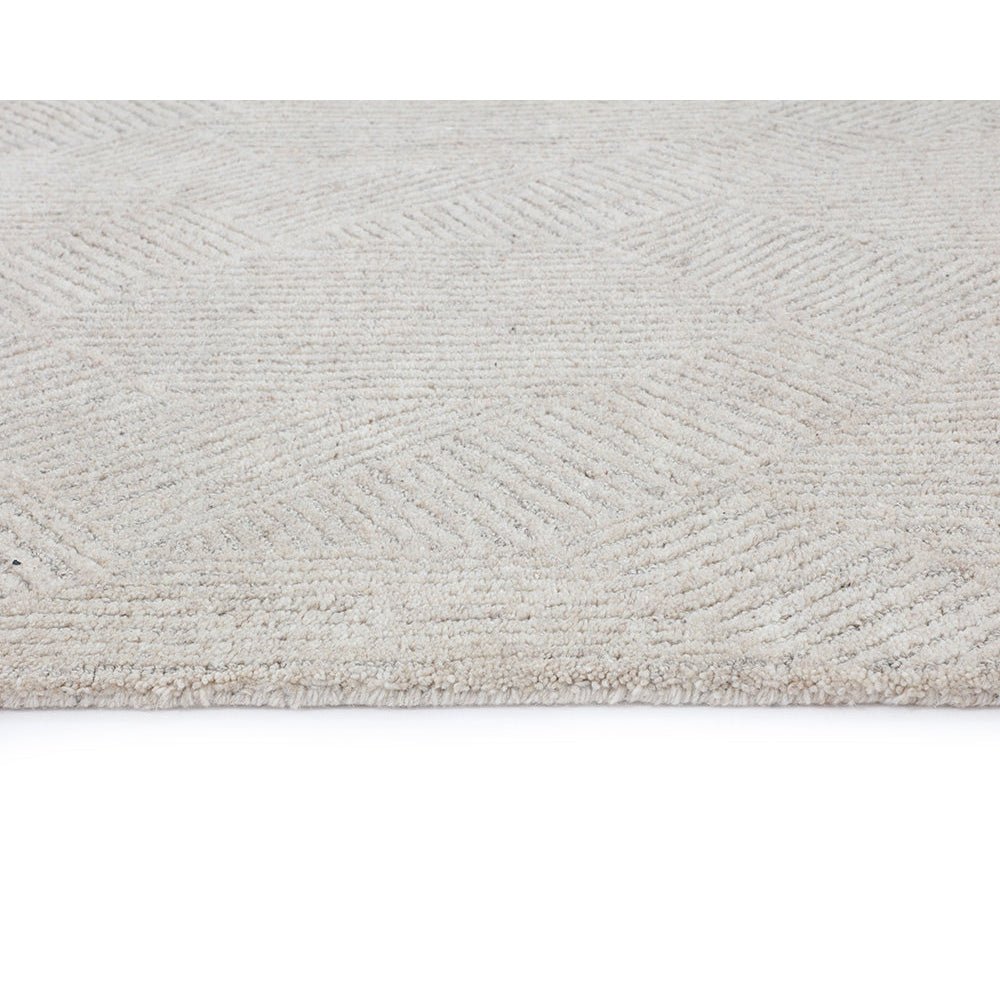 Calais Hand - Tufted Rug - Oatmeal / Grey - 6'' X 9'' | Sunpan | Home Elegance USA
