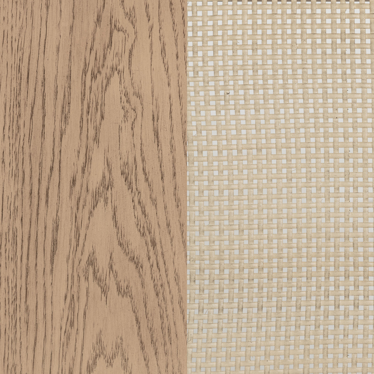 Kailani 4-door Cane Sideboard Buffet Cabinet Beige Oak - Home Elegance USA