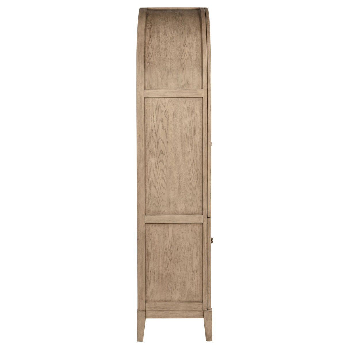 Kailani 4-Door Cane Dining Vitrine Display Cabinet Beige Oak - Home Elegance USA