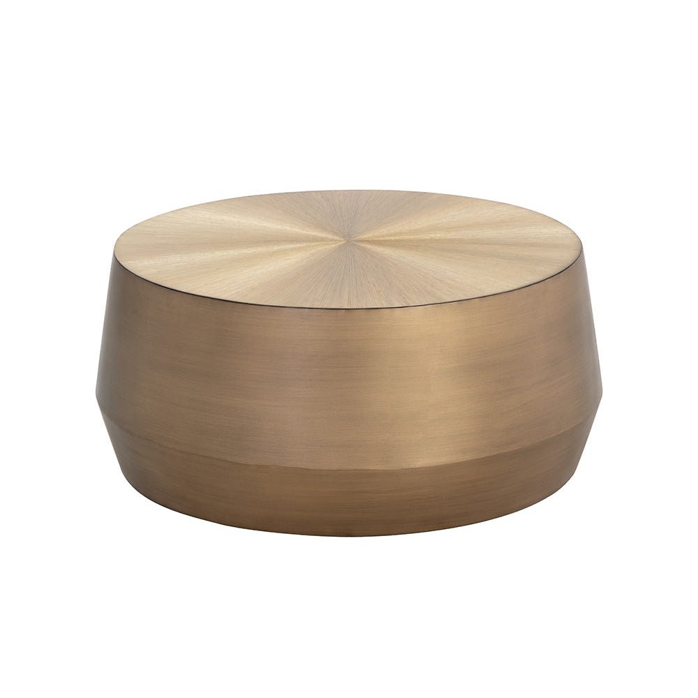 Creed Coffee Table - Small - Antique Gold | Sunpan | Home Elegance USA