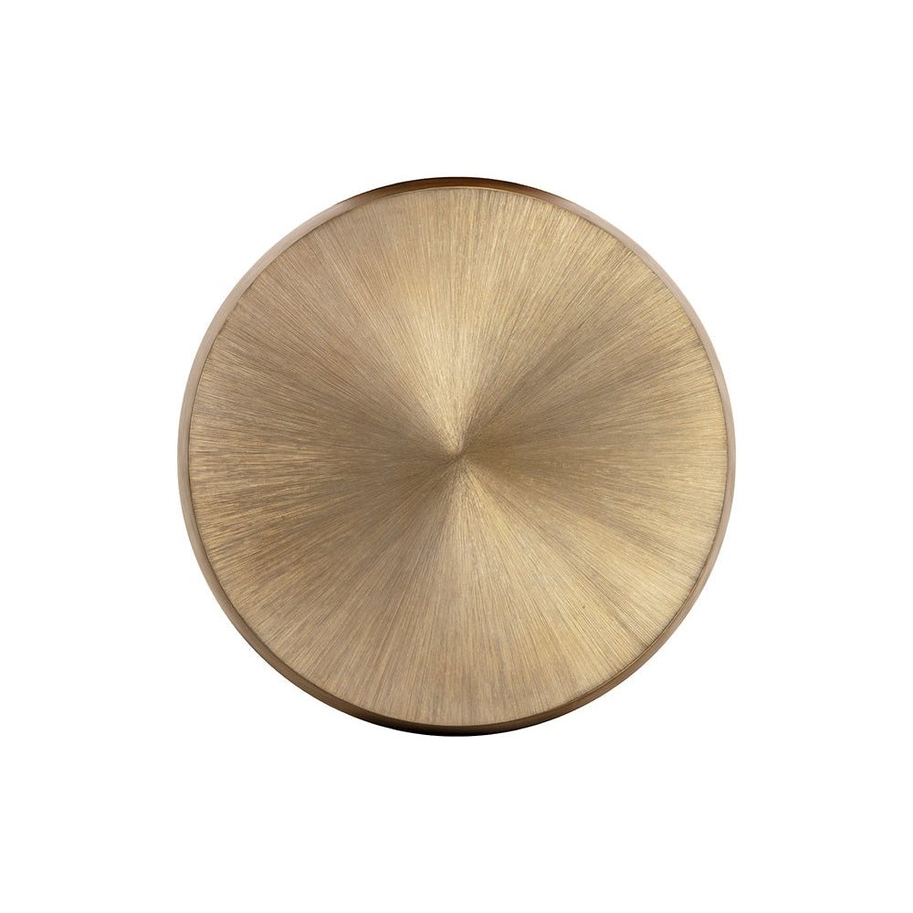 Creed Coffee Table - Small - Antique Gold | Sunpan | Home Elegance USA