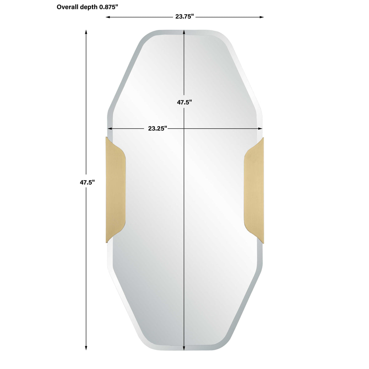 Makari Mirror - Gold by Uttermost - View 2