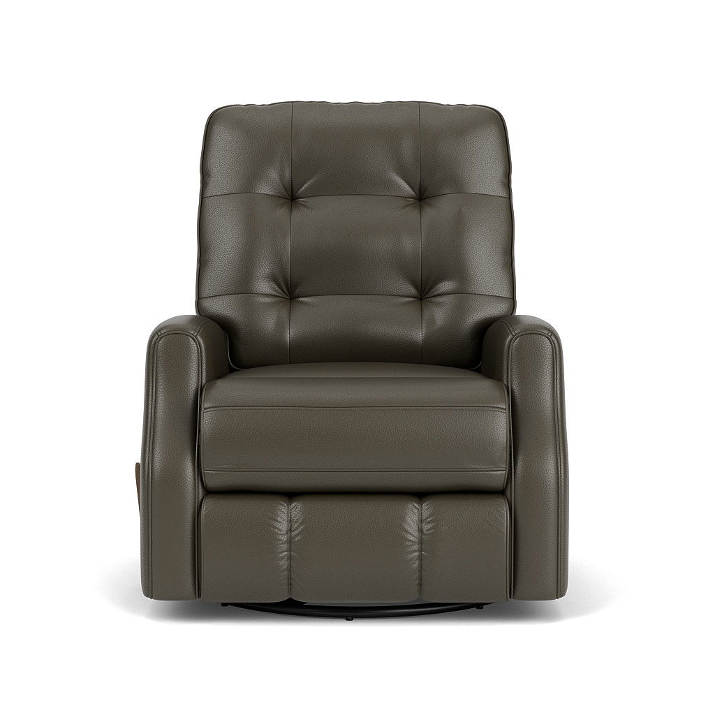 Devon Transitional Leather Swivel Gliding Recliner | Flexsteel