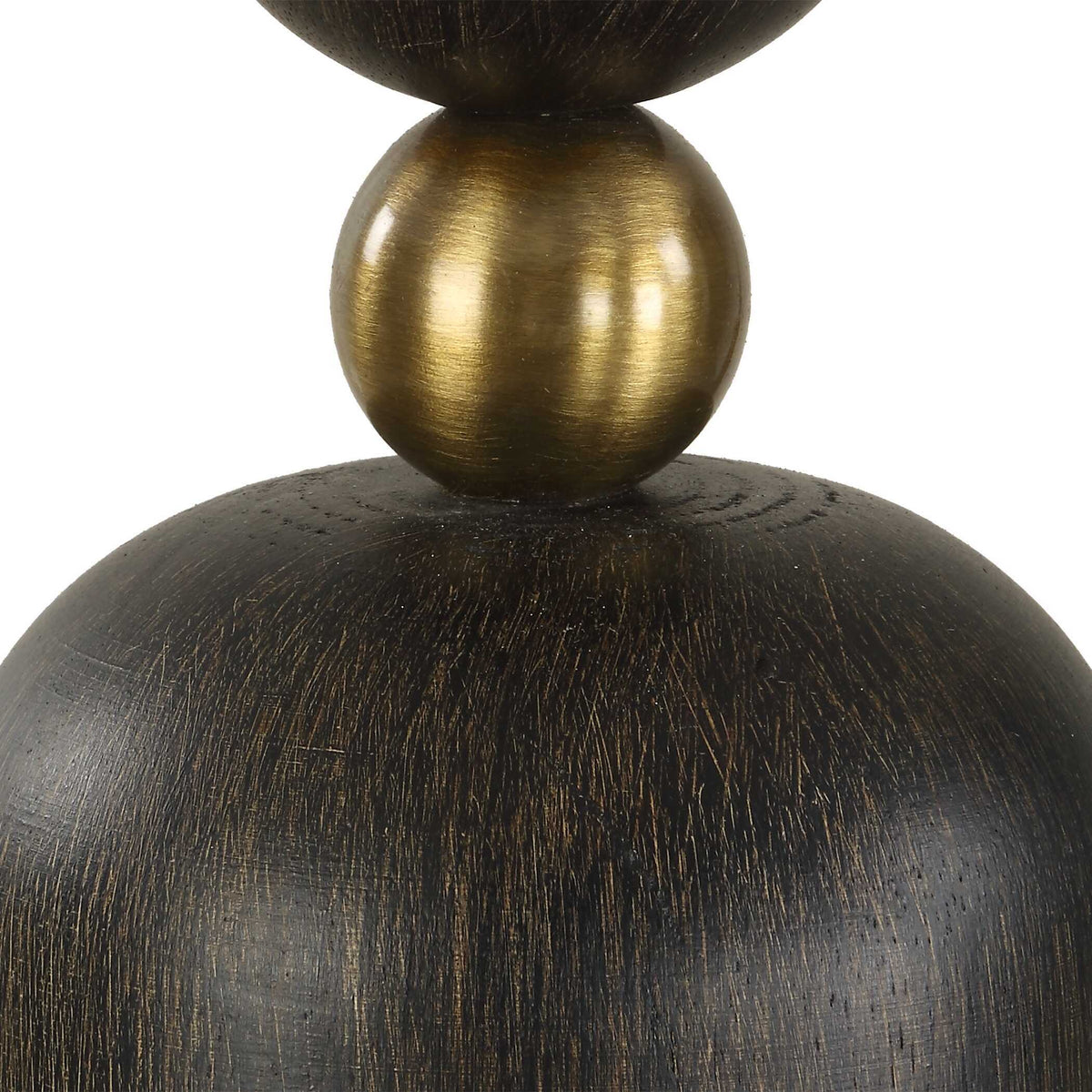 McQuinn Table Lamp Dark Walnut - Dark Brown / White by Uttermost - View 5