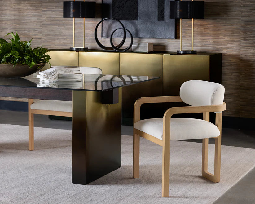 Calvosa Sideboard – Brass-Bronze Ombre Stainless Steel | Luxury Home Decor - sold by Home Elegance USA