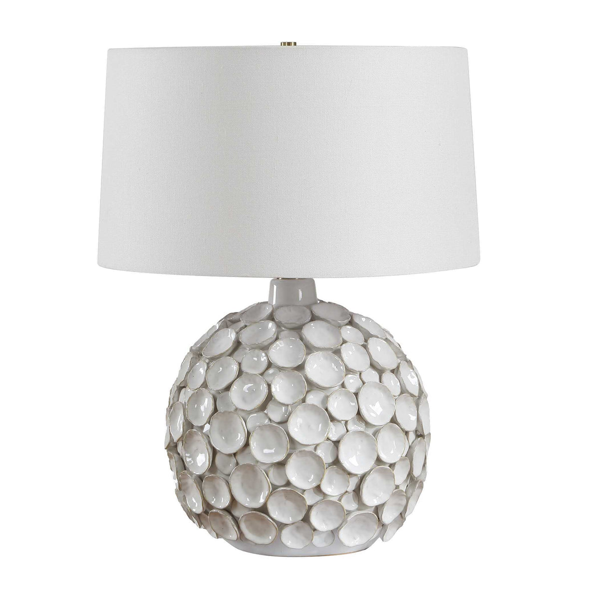 Hartley Petal Table Lamp - White by Uttermost - View 4