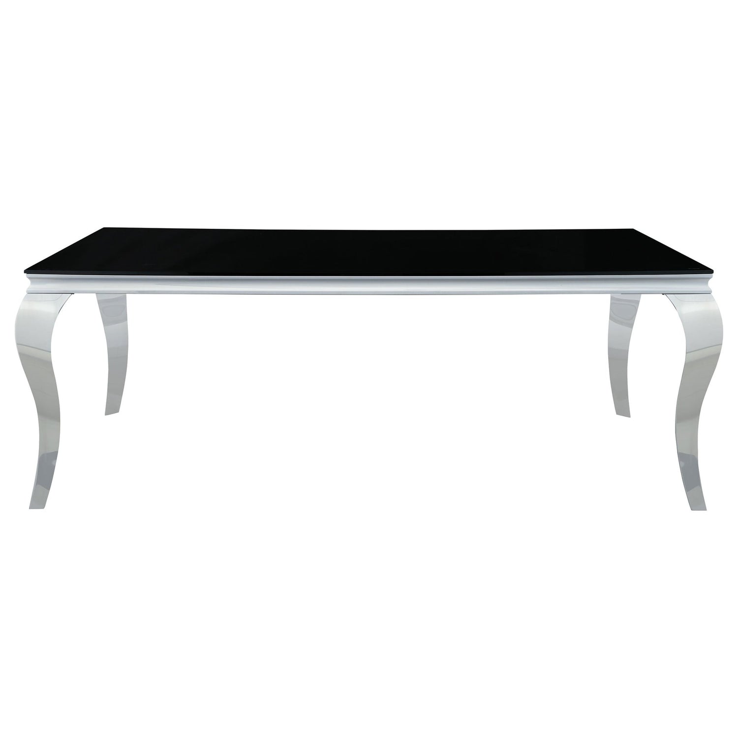 Carone 5 - piece 81" Rectangular Dining Set Black and Chrome | Coaster | Home Elegance USA