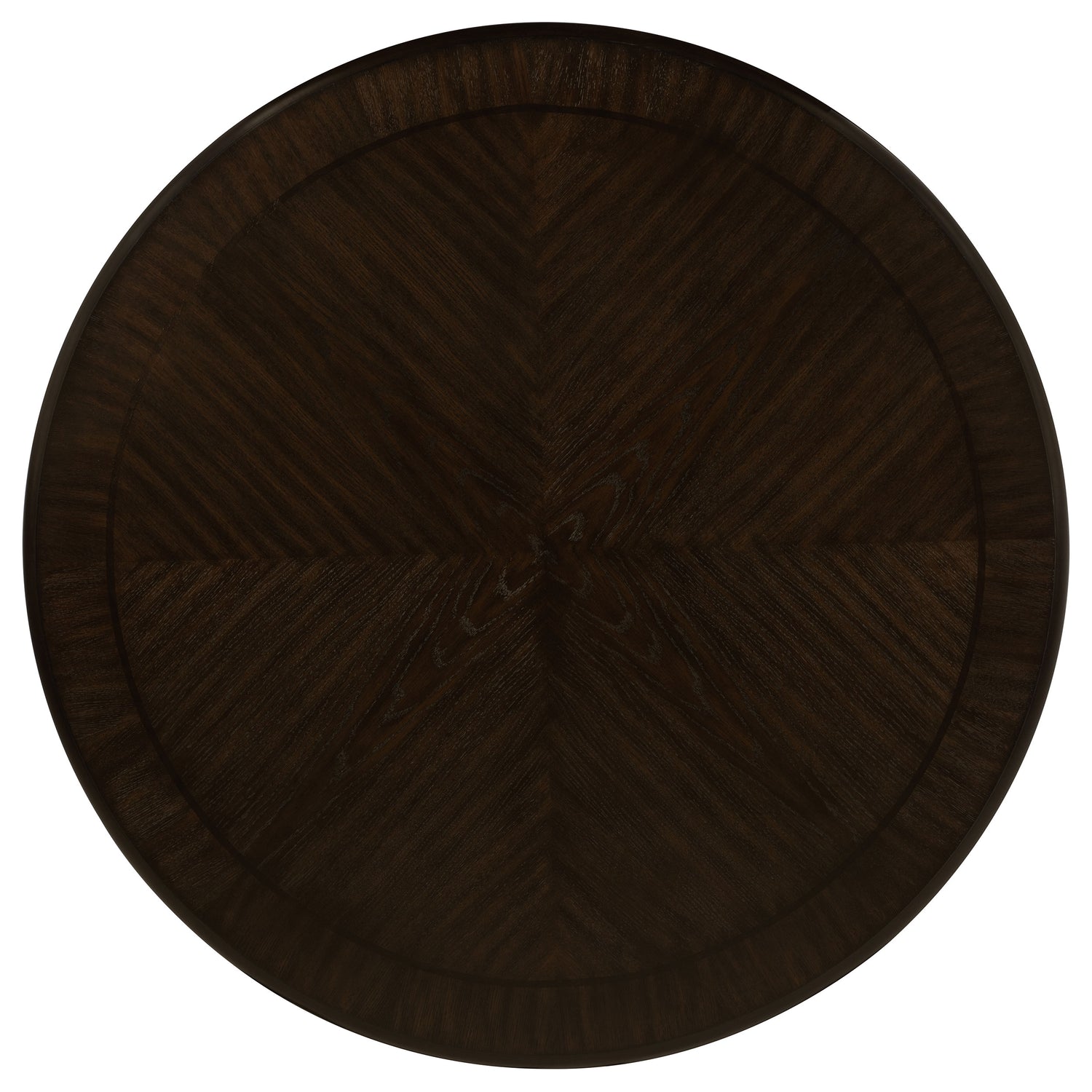 Twyla 60-inch Round Dining Table with Drawer Dark Cocoa - Home Elegance USA