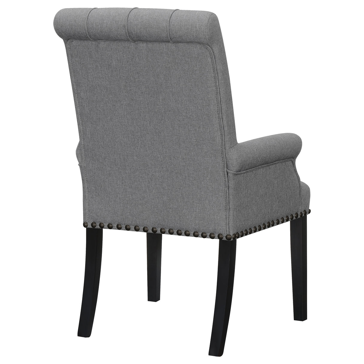 Alana Fabric Upholstered Dining Arm Chair Grey - Home Elegance USA