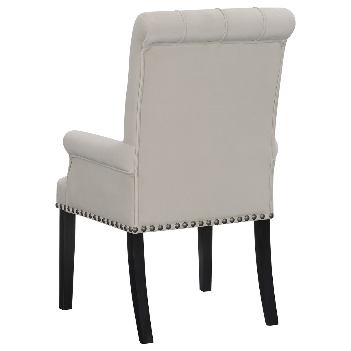 Alana Velvet Upholstered Dining Arm Chair Sand - Home Elegance USA