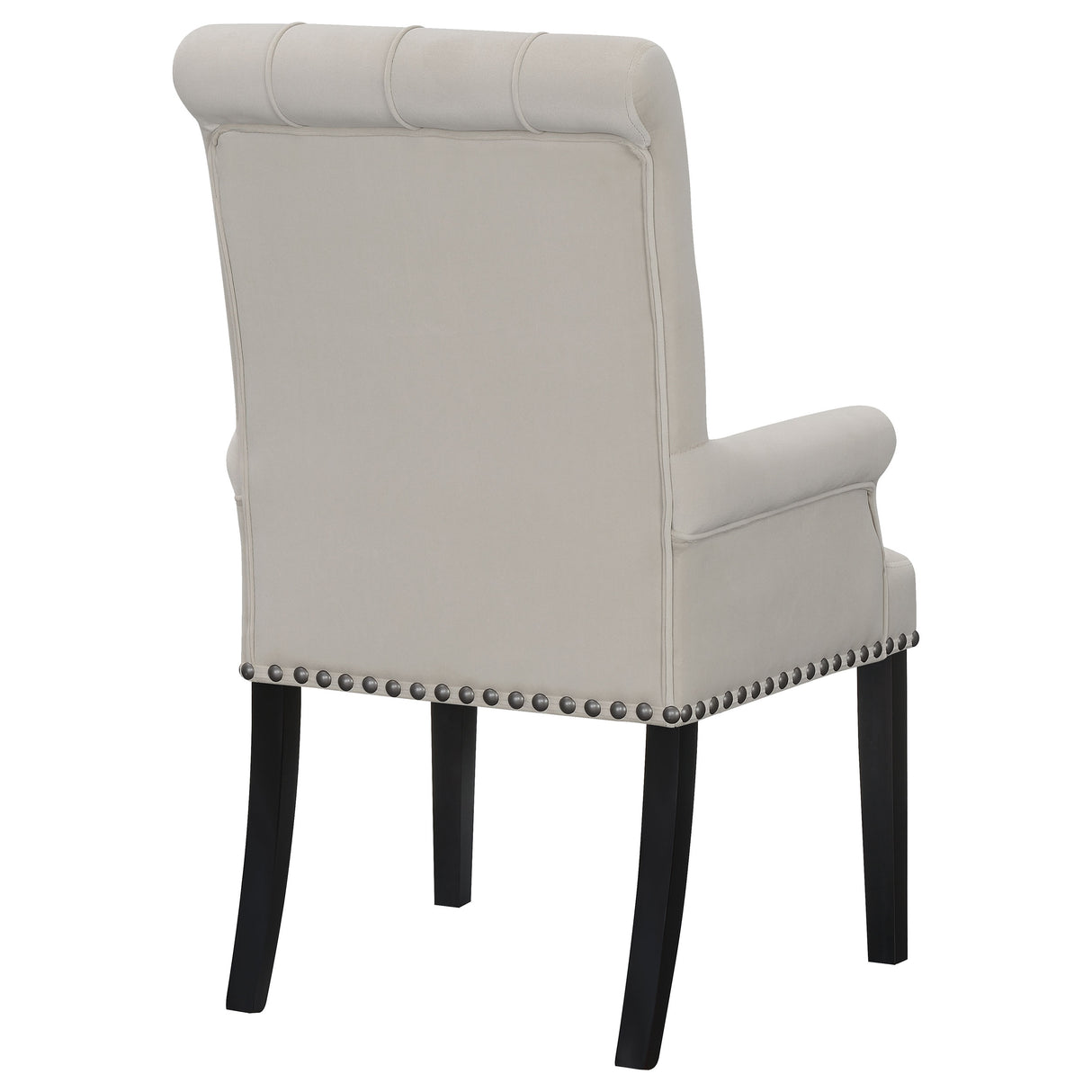 Alana Velvet Upholstered Dining Arm Chair Sand - Home Elegance USA