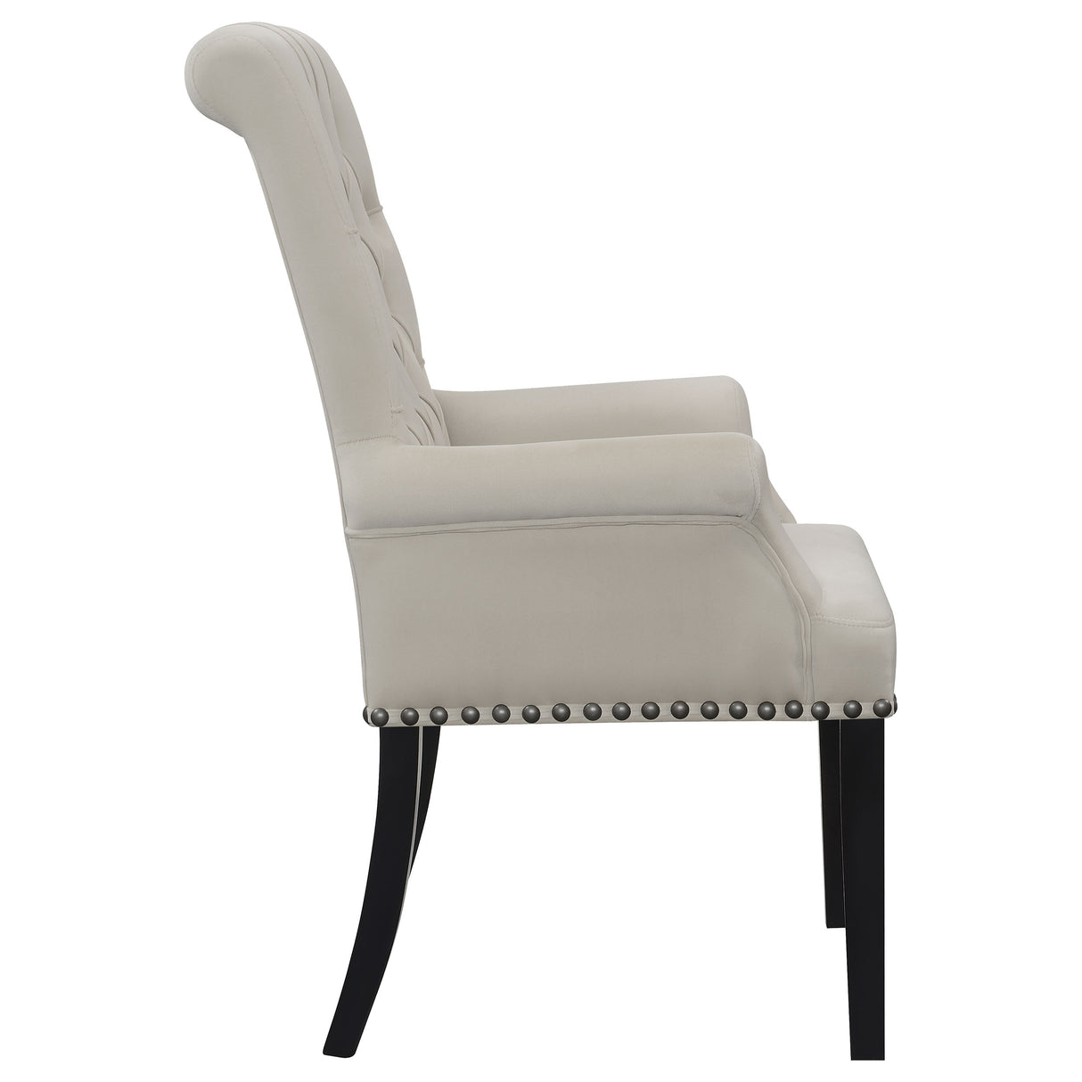 Alana Velvet Upholstered Dining Arm Chair Sand - Home Elegance USA