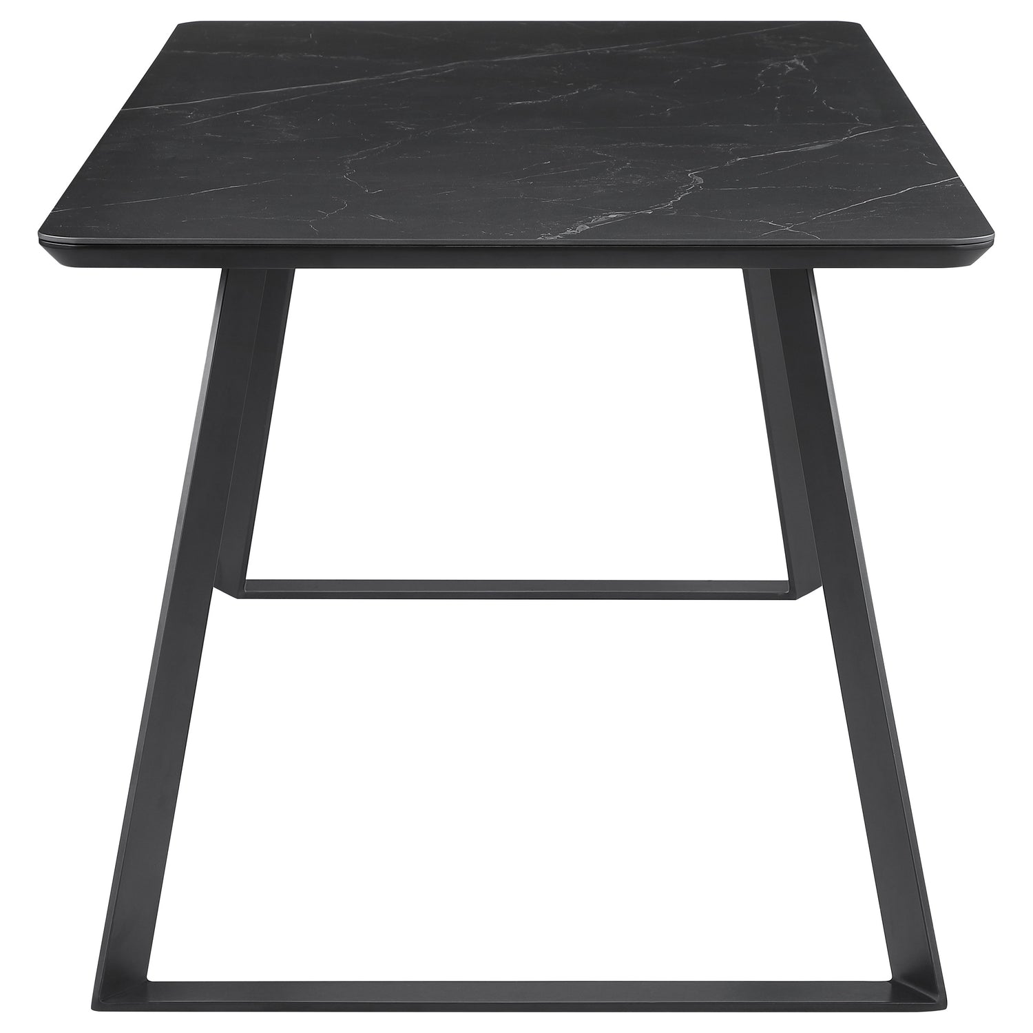 Smith 5-piece Rectangular Ceramic Top Dining Table Set Black - Coaster Furniture