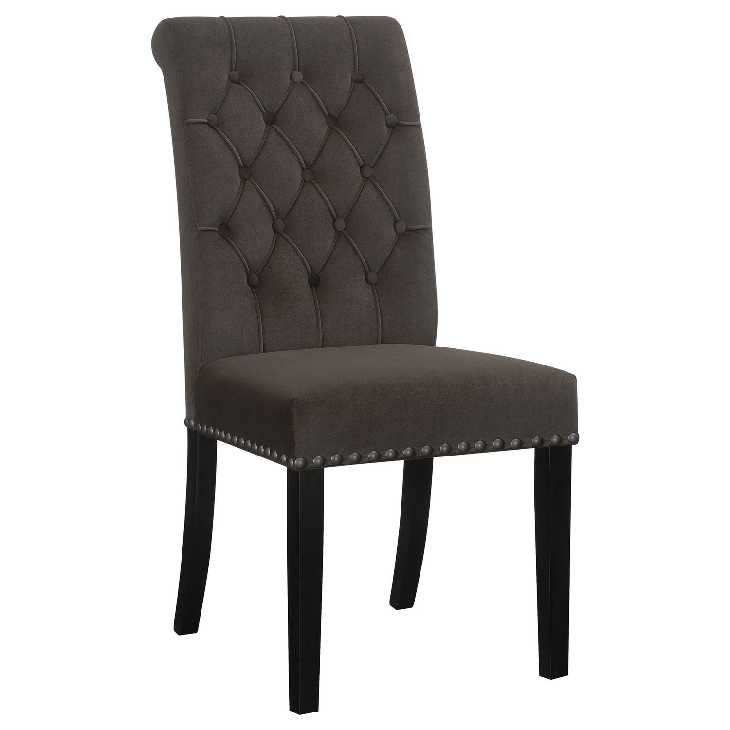 Sherry 5 - piece Round Dining Set with Brown Velvet Chairs | Coaster | Home Elegance USA