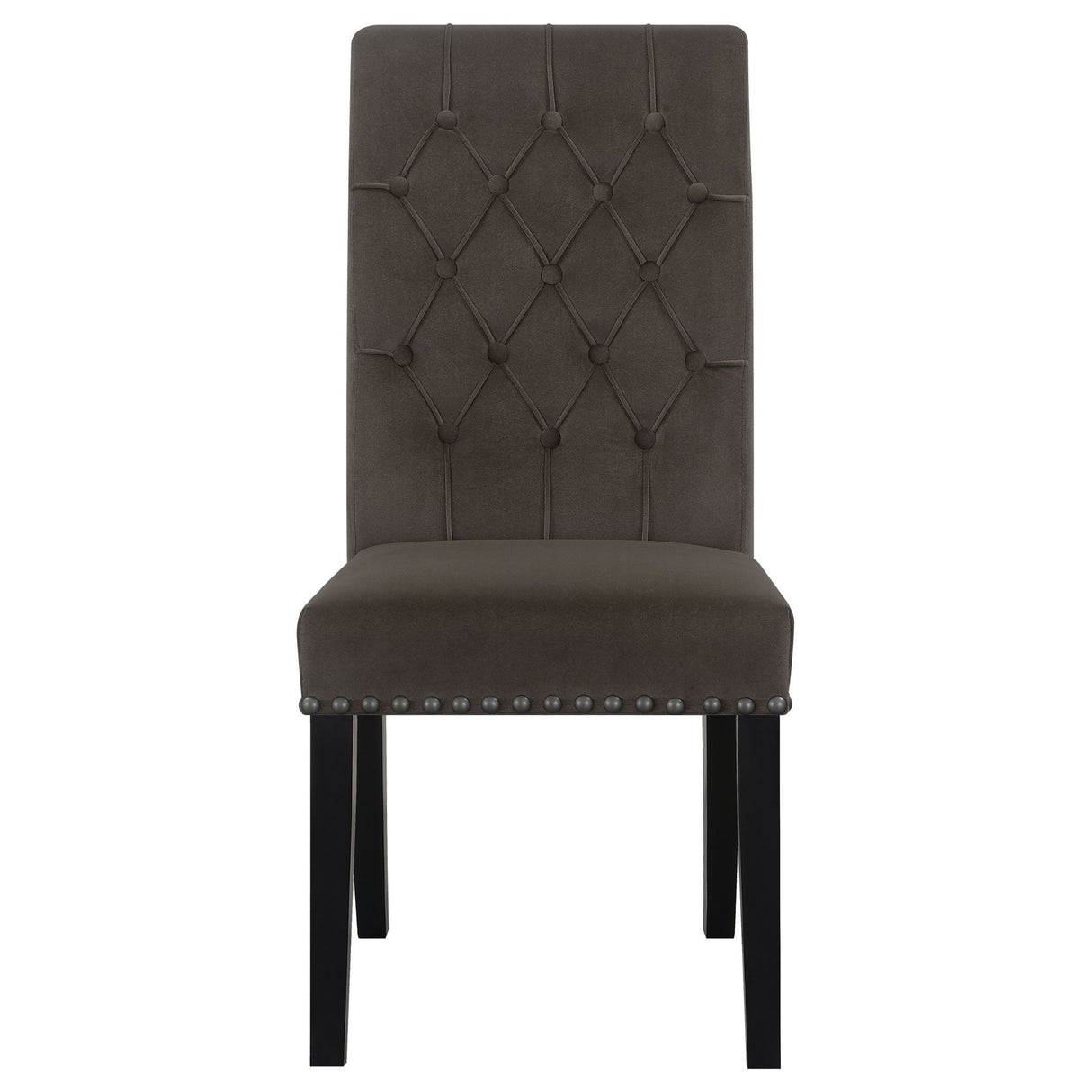 Sherry 5 - piece Round Dining Set with Brown Velvet Chairs | Coaster | Home Elegance USA