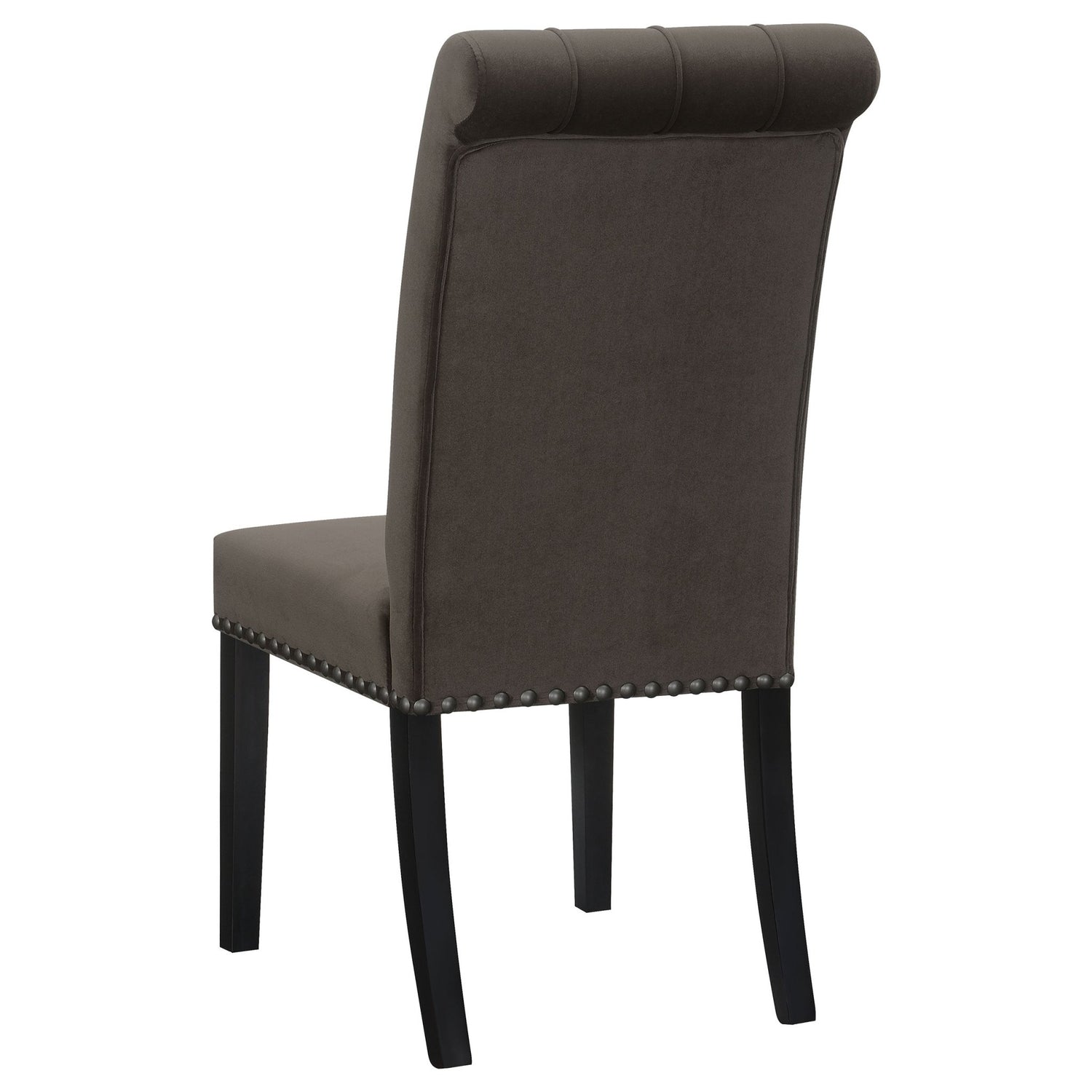 Sherry 5 - piece Round Dining Set with Brown Velvet Chairs | Coaster | Home Elegance USA
