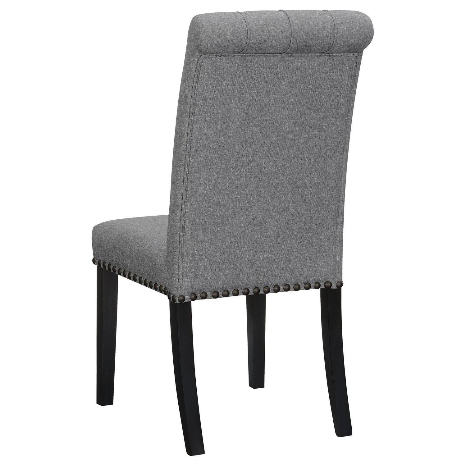 Sherry 5 - piece Round Dining Set with Grey Fabric Chairs | Coaster | Home Elegance USA