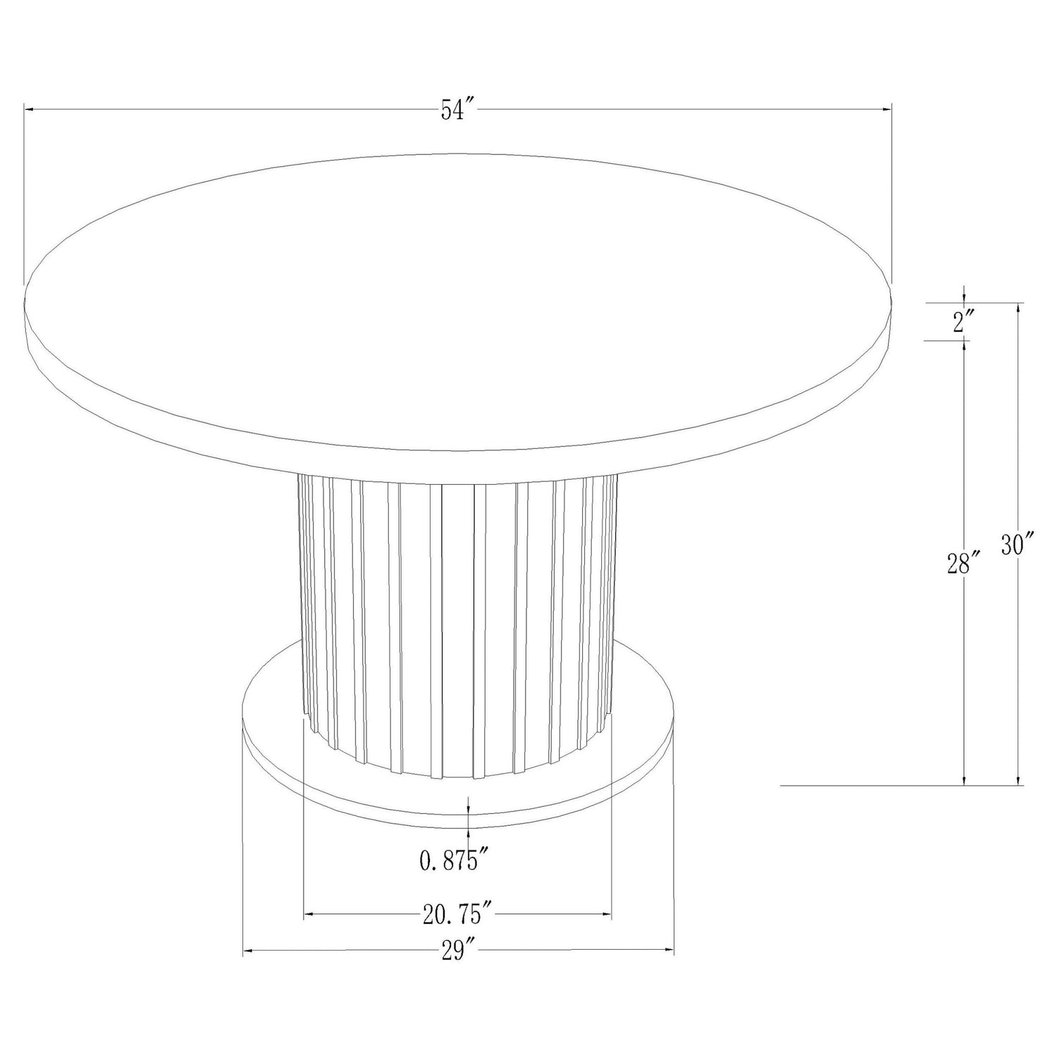 Dining Table - Sherry Round Dining Table Rustic Espresso and White