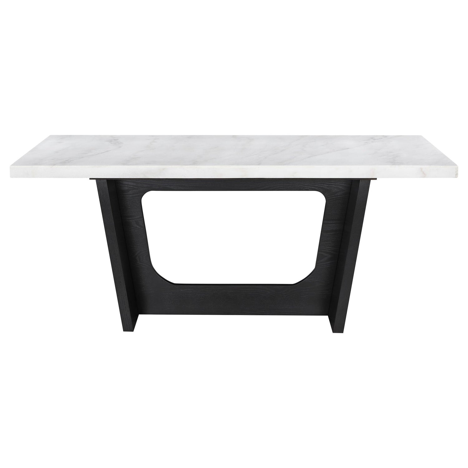 Sherry 7 - piece Rectangular Marble Top Dining Set Brown and White | Coaster | Home Elegance USA