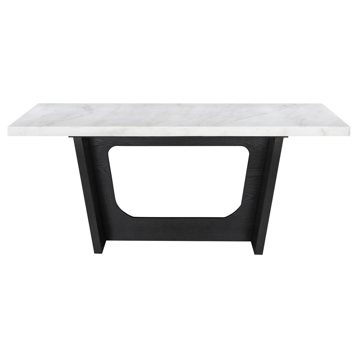 Sherry 7 - piece Rectangular Marble Top Dining Set Sand and White | Coaster | Home Elegance USA